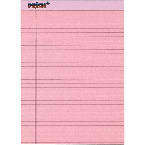 TOPS - 50 Sheet, 8-1/2 x 11-3/4", Legal/Wide (Style) Legal Pad - Pastel Pink - Exact Tooling