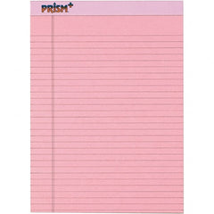 TOPS - 50 Sheet, 8-1/2 x 11-3/4", Legal/Wide (Style) Legal Pad - Pastel Pink - Exact Tooling