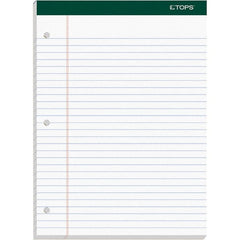 TOPS - 100 Sheet, 8-1/2 x 11-3/4", Legal/Wide (Style) Writing Pad - White - Exact Tooling
