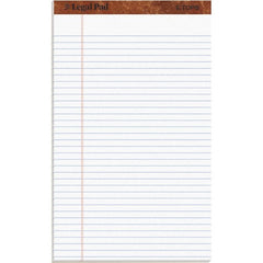 TOPS - 50 Sheet, 8-1/2 x 14", Legal/Wide (Style) Legal Pad - White - Exact Tooling