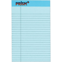 TOPS - 50 Sheet, 5 x 8", Narrow Legal Pad - Pastel Blue - Exact Tooling