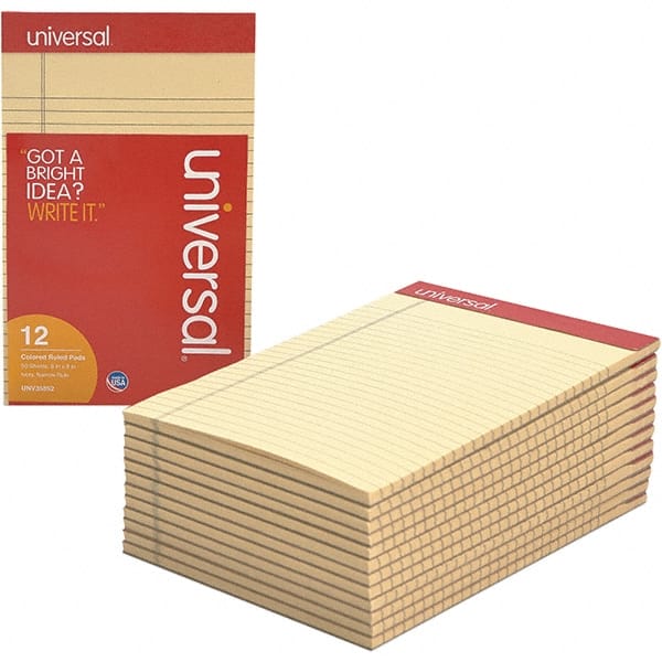 UNIVERSAL - 50 Sheet, 5 x 8", Narrow Note Pad - Ivory - Exact Tooling
