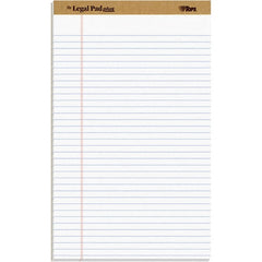 TOPS - 50 Sheet, 8-1/2 x 14", Legal/Wide (Style) Legal Pad - White - Exact Tooling