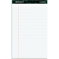 TOPS - 50 Sheet, 8-1/2 x 14", Legal/Wide (Style) Writing Pad - White - Exact Tooling