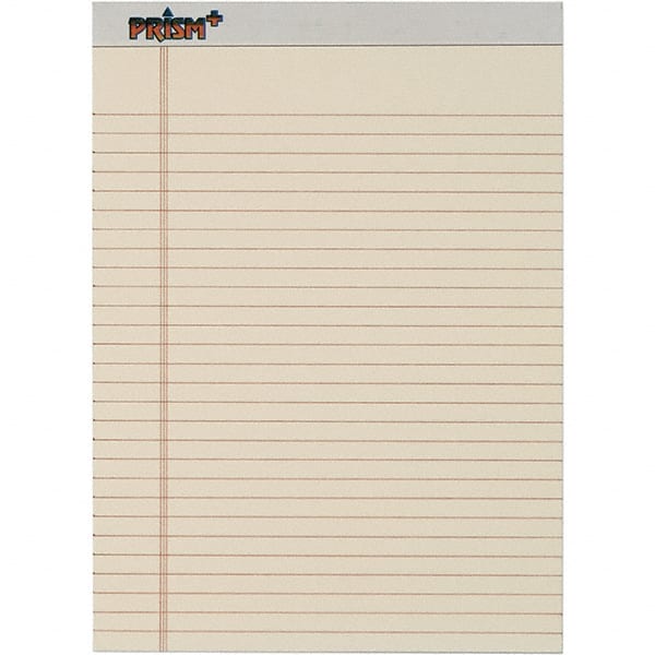 TOPS - 50 Sheet, 8-1/2 x 11-3/4", Legal/Wide (Style) Legal Pad - Pastel Ivory - Exact Tooling