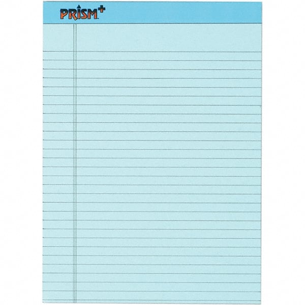 TOPS - 50 Sheet, 8-1/2 x 11-3/4", Legal/Wide (Style) Legal Pad - Pastel Blue - Exact Tooling