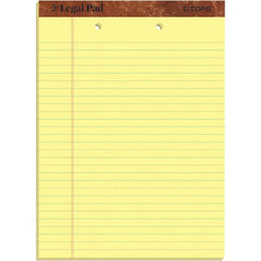 TOPS - 50 Sheet, 8-1/2 x 11-3/4", Legal/Wide (Style) Legal Pad - Canary - Exact Tooling