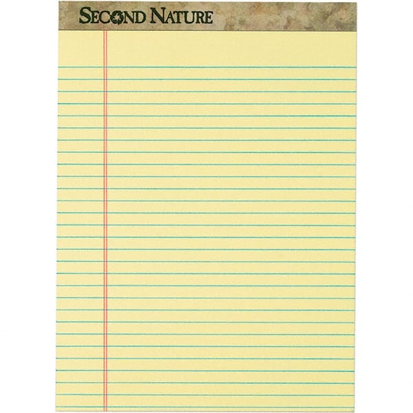 TOPS - 50 Sheet, 8-1/2 x 11-3/4", Legal/Wide (Style) Writing Pad - Canary - Exact Tooling