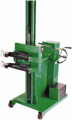 Valley Craft - 800 Lb Load Capacity, 30 & 55 Gal Drum Stacker/Rotator - 30" Wide x 90" High, 4 Steel Wheels - Exact Tooling