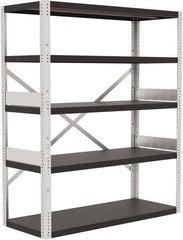 Valley Craft - 4 Shelf Starter Open Steel Shelving - 10,000 Lb Capacity, 60" Wide x 72" High x 24" Deep, Gray - Exact Tooling