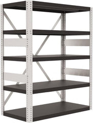 Valley Craft - 4 Shelf Starter Open Steel Shelving - 10,000 Lb Capacity, 48" Wide x 60" High x 24" Deep, Gray - Exact Tooling