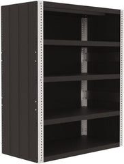 Valley Craft - 4 Shelves, 10,000 Lb Capacity, Enclosed Shelving - 48" Wide x 24" Deep x 60" High, Gray - Exact Tooling