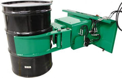 Valley Craft - 2,000 Lb Load Capacity, 30, 55 & 85 Gal Forklift Drum Rotator - For 30 Gal, 55 Gal & 85 Gal Drums - Exact Tooling