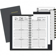 AT-A-GLANCE - 104 Sheet, 3-1/4 x 6-1/4", Weekly Appointment Book - Black & White - Exact Tooling