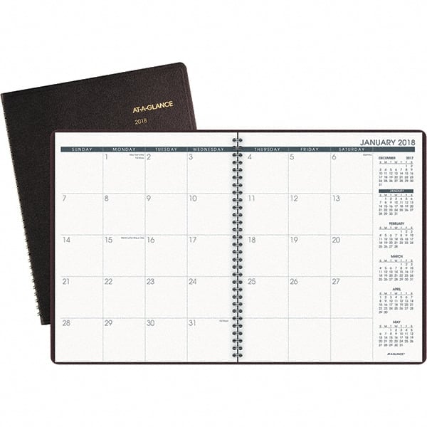 AT-A-GLANCE - 24 Sheet, 8-7/8 x 11", Monthly Planner - Winestone - Exact Tooling