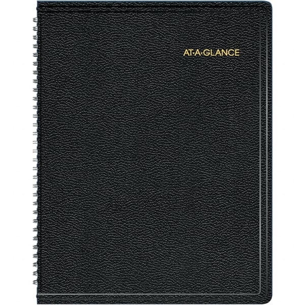 AT-A-GLANCE - 128 Sheet, 8-1/4 x 10-7/8", Weekly/Monthly Appointment Book - Black - Exact Tooling