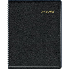 AT-A-GLANCE - 128 Sheet, 8-1/4 x 10-7/8", Weekly/Monthly Appointment Book - Black - Exact Tooling