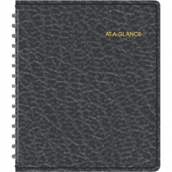 AT-A-GLANCE - 104 Sheet, 6-7/8 x 8-3/4", Weekly Appointment Book - Black - Exact Tooling