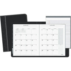 AT-A-GLANCE - 24 Sheet, 9 x 11", Monthly Padfolio - Black & White - Exact Tooling