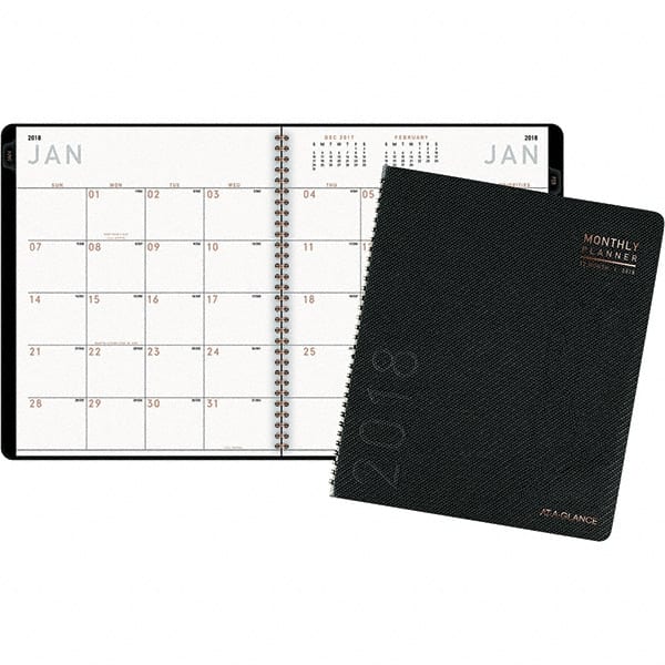 AT-A-GLANCE - 24 Sheet, 8-7/8 x 11", Monthly Planner - Graphite - Exact Tooling