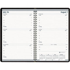 House of Doolittle - 104 Sheet, 5 x 8", Weekly Appointment Book - Black - Exact Tooling