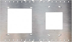 Philips - Aluminum Silver Light Fixture Plate - For Use with FDL Flat Down Lights - Exact Tooling