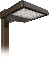 Philips - 200 Watt LED Area Light - Clear Glass Lens, Mogul Base, Pole Mount, 120 to 277 Volts, IP66 Ingress Protection, 19.4" Long x 4.3" High x 13.6" Wide - Exact Tooling
