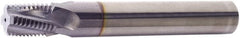 Vargus - 2-1/2-8 NPT, 0.746" Cutting Diam, 4 Flute, Solid Carbide Helical Flute Thread Mill - Internal/External Thread, 1-5/16" LOC, 4.016" OAL, 3/4" Shank Diam - Exact Tooling