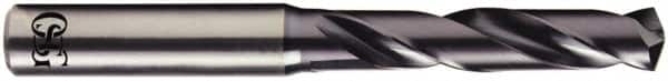 OSG - 8.9mm 140° Solid Carbide Jobber Drill - WD1 Finish, 103mm OAL - Exact Tooling