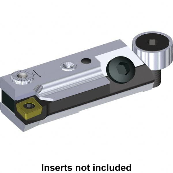 Kennametal - Series C-Style, Right Hand Cut, Boring Cartridge - 16.15mm Back of Bar to Cutting Edge, CCMT060204 Insert, 45.5mm OAL, 93° Lead Angle - Exact Tooling