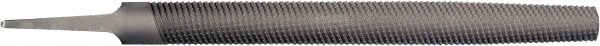 PFERD - 12" Long, Bastard Cut, Half Round American-Pattern File - Single Cut, 0.34" Overall Thickness, Tang - Exact Tooling