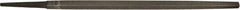 PFERD - 8" Long, Smooth Cut, Square American-Pattern File - Double Cut, 0.31" Overall Thickness, Tang - Exact Tooling