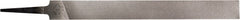 PFERD - 6" Long, Smooth Cut, Hand American-Pattern File - Double Cut, 0.16" Overall Thickness, Tang - Exact Tooling