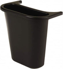 Rubbermaid - 14 Qt Black Rectangle Recycling Container - 297mm High x 269.24mm Long x 185.42mm Wide - Exact Tooling
