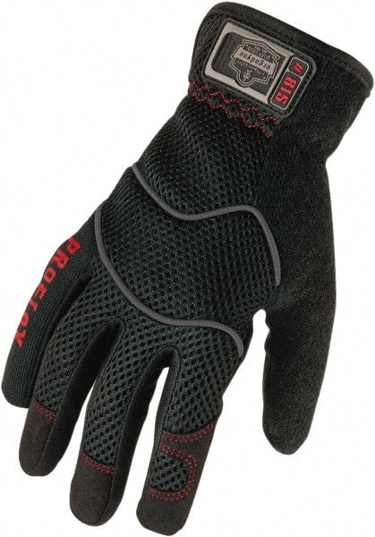 Ergodyne - Size S (7) General Protection Work Gloves - For General Purpose, Uncoated, Gauntlet Cuff, Full Fingered, Black, Paired - Exact Tooling