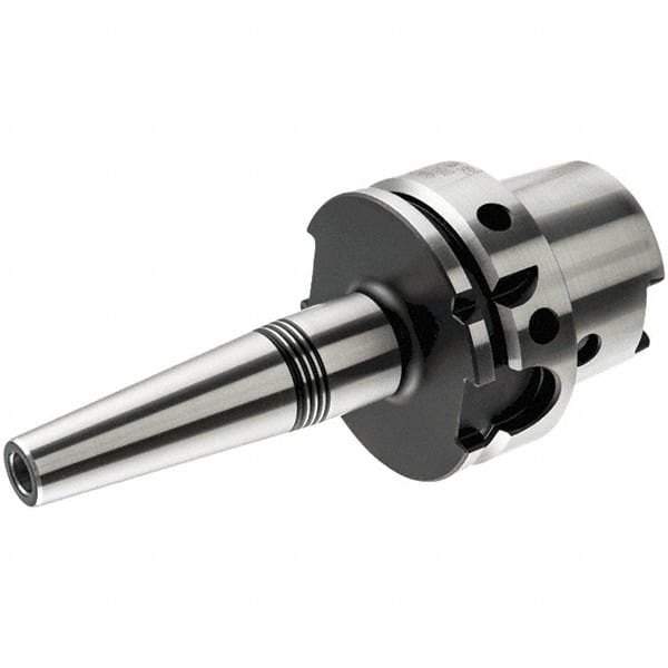 Iscar - 1/8" Hole Diam, HSK63A Taper Shank Shrink Fit Tool Holder & Adapter - 3.024" Projection, 0.39" Nose Diam, 0.63" Clamping Depth, 25,000 RPM, Through Coolant - Exact Tooling