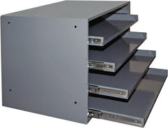 Durham - 4 Drawer, Small Parts Heavy Duty Bearing Slide Rack Cabinet - 15-3/4" Deep x 20" Wide - Exact Tooling