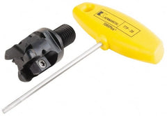 Kennametal - 25mm Cutting Diam, 63/64" Max Depth of Cut, Modular Connection Indexable Copy End Mill - 3 Inserts, RP.N 0903.. Insert, KIPR Toolholder, Through Coolant - Exact Tooling