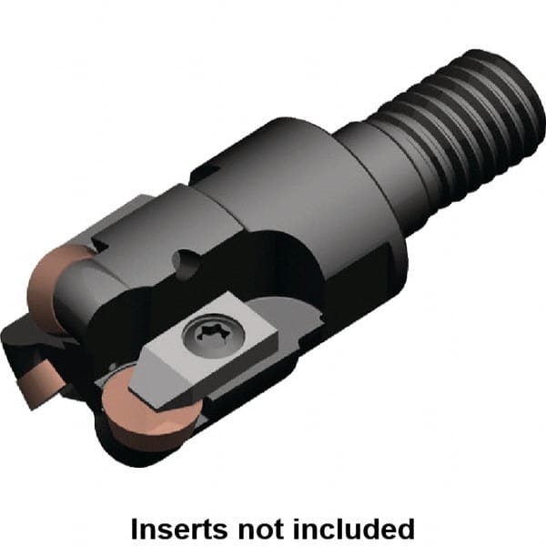 Kennametal - 20mm Cutting Diam, 0.7874" Max Depth of Cut, Modular Connection Indexable Copy End Mill - 2 Inserts, RP.N 0903.. Insert, KIPR Toolholder, Through Coolant - Exact Tooling
