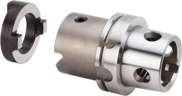 Kennametal - Series HTS, Head Connection 50, 100mm Shank Diam, Drill Body - 76.95mm Drill Body Length to Flange, KM Toolholder, 80mm Nose Diam, 155.85mm OAL, 90mm Drill Body Length, Modular Connection, Through Coolant - Exact Tooling