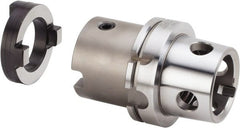 Kennametal - Series HTS, Head Connection 50, 100mm Shank Diam, Drill Body - 76.95mm Drill Body Length to Flange, KM Toolholder, 80mm Nose Diam, 155.85mm OAL, 90mm Drill Body Length, Modular Connection, Through Coolant - Exact Tooling