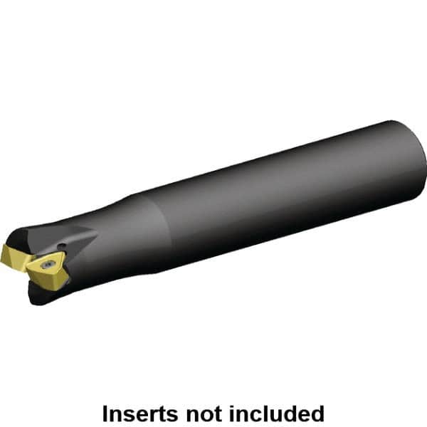 Kennametal - 35mm Cut Diam, 0.059" Max Depth, 32mm Shank Diam, Cylindrical Shank Indexable High-Feed Helical End Mill - Screw Holding Method, WOEJ090512.. Insert, KF2X Toolholder, Through Coolant - Exact Tooling