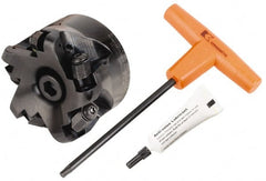 Kennametal - 3" Cut Diam, 6.33mm Max Depth, 1" Arbor Hole, 5 Inserts, RNGN 12... Insert Style, Indexable Copy Face Mill - KDNR Cutter Style, 11,200 Max RPM, 2 High, Series KSSR-RN - Exact Tooling