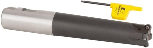 Kennametal - 1" Cutting Diam, 1" Shank Diam, 1" Max Depth of Cut, Straight Shank Indexable Copy End Mill - 4 Inserts, RD.X 07.. Insert, KDM Toolholder, Through Coolant - Exact Tooling