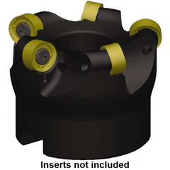 Kennametal - 66mm Cut Diam, 5mm Max Depth, 27mm Arbor Hole, 7 Inserts, RN.J 10T3... Insert Style, Indexable Copy Face Mill - KDR Cutter Style, 50mm High, Series Rodeka - Exact Tooling