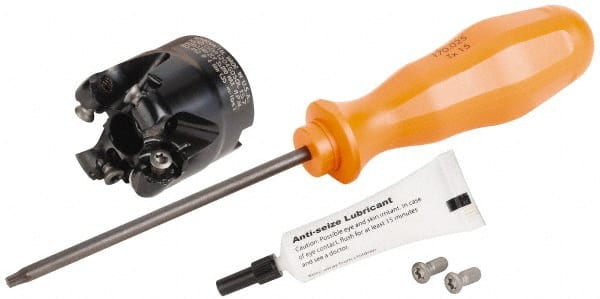 Kennametal - 38.1mm Cut Diam, 2.97mm Max Depth, 1/2" Arbor Hole, 4 Inserts, RN.J 1204... Insert Style, Indexable Copy Face Mill - KDR Cutter Style, 35,890 Max RPM, 39.88mm High, Through Coolant, Series Rodeka - Exact Tooling