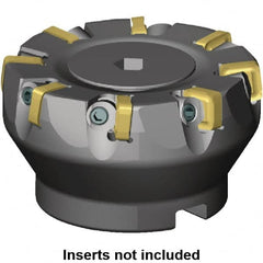 Kennametal - 160mm Cut Diam, 40mm Arbor Hole, 5mm Max Depth of Cut, 6° Indexable Chamfer & Angle Face Mill - 24 Inserts, SNXF 1204... Insert, Left Hand Cut, 24 Flutes, Through Coolant, Series KSSR - Exact Tooling