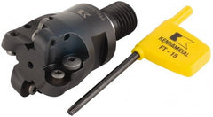 Kennametal - 35mm Cutting Diam, 1.378" Max Depth of Cut, Modular Connection Indexable Copy End Mill - 4 Inserts, RD.X 1003.. Insert - Exact Tooling