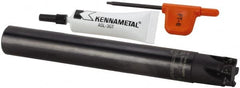 Kennametal - 20mm Cut Diam, 6.93mm Max Depth of Cut, 20mm Shank Diam, 110mm OAL, Indexable Square Shoulder End Mill - EDPT 0703.. Inserts, Cylindrical Shank, 0° Lead Angle, Through Coolant, Series Mill 1-07 - Exact Tooling