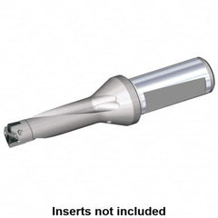 Kennametal - 61.5mm Max Drill Depth, 3xD, 20.5mm Diam, Indexable Insert Drill - 2 Inserts, 32mm Shank Diam, Whistle Notch Shank - Exact Tooling